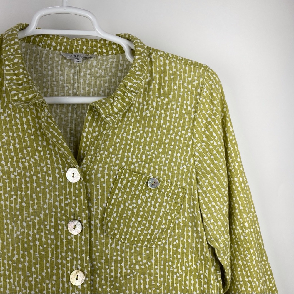 John Mark Tunic Jacket Shacket Size Medium Top Sh… - image 6